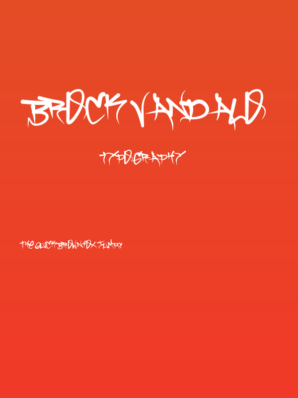 Brock Vandalo Poster