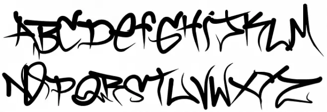 Brock Vandalo Font LOWERCASE