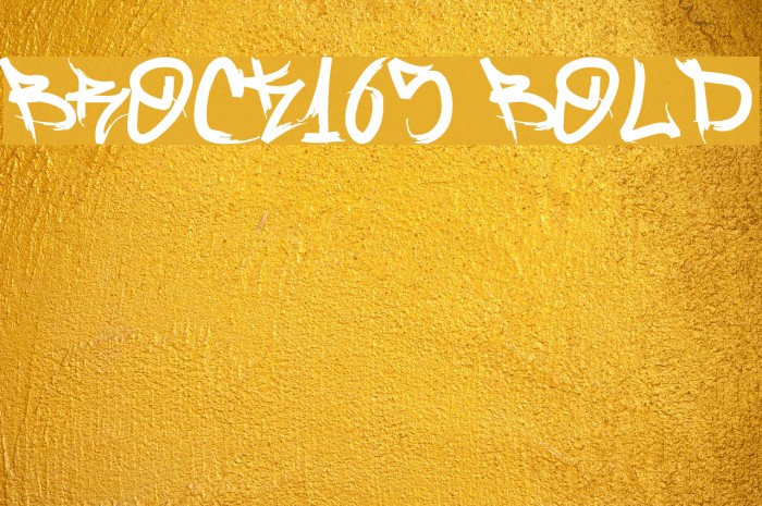 Brock165 Bold Font examples