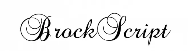 BrockScript  les polices de caractères gratuit tlcharger