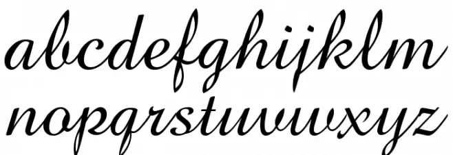 BrockScript Шрифта строчной