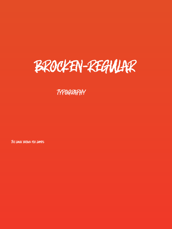 Brocken-Regular Poster