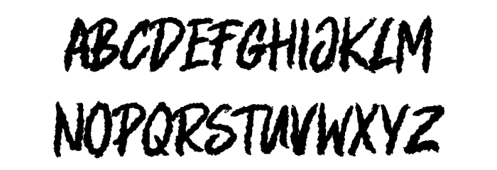 Brocken-Regular Font LOWERCASE