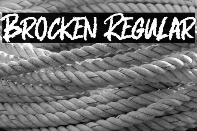 Brocken Regular Font examples
