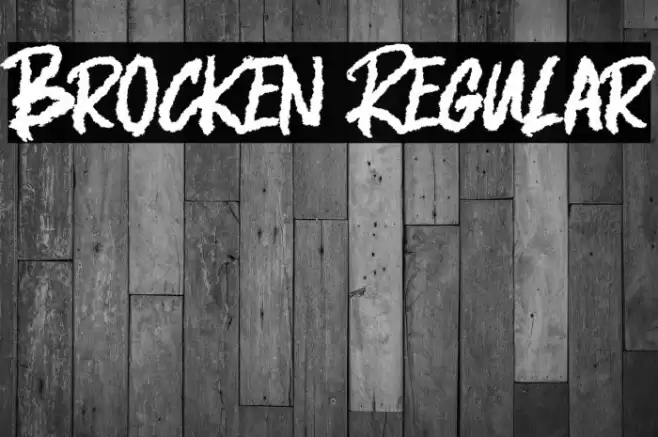 Brocken Regular Font examples