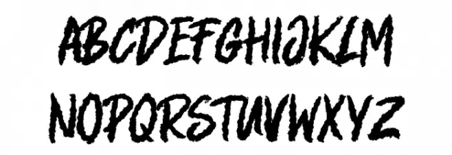 Brocken Regular फ़ॉन्ट लोअरकेस