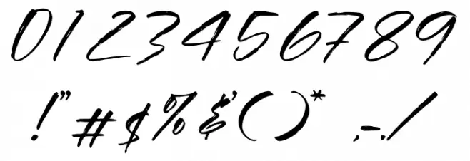 Brockles Richard Font OTHER CHARS