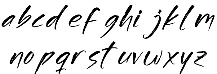 Brockles Richard Font LOWERCASE