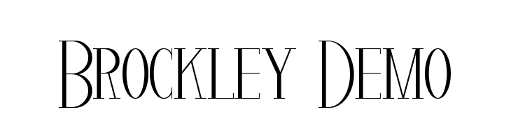 Brockley Demo  Free Fonts Download
