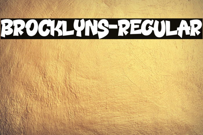 Brocklyns-Regular Example 1