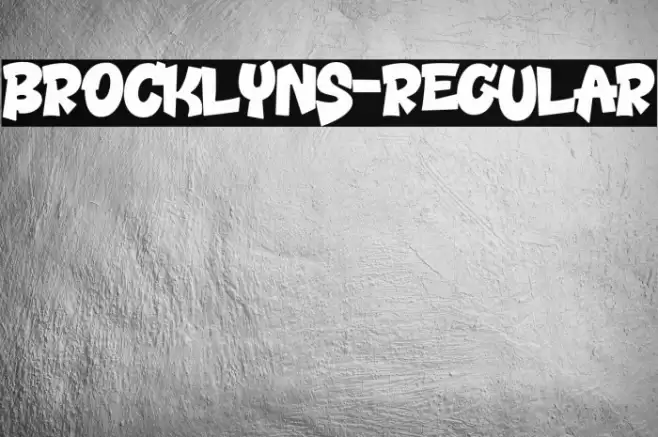 Brocklyns-Regular Font examples