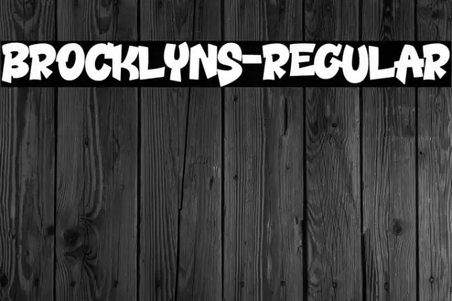Brocklyns-Regular Font examples