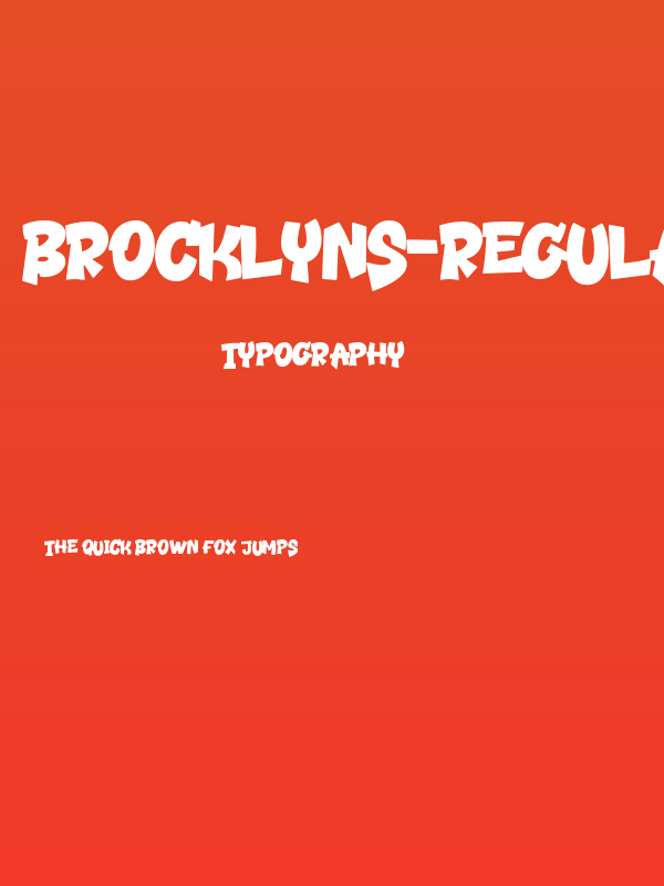Brocklyns-Regular Poster