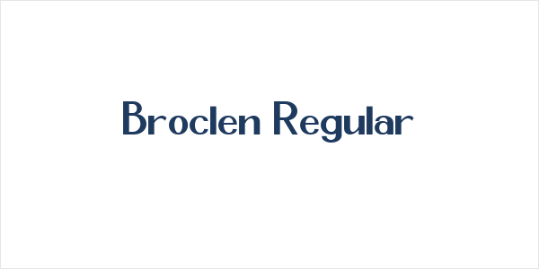 Broclen Regular Logo