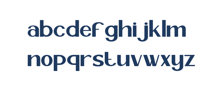 Broclen Regular Lowercase