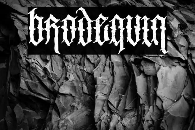 Brodequin Font examples