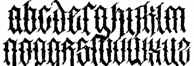 Brodequin Font Litere mici