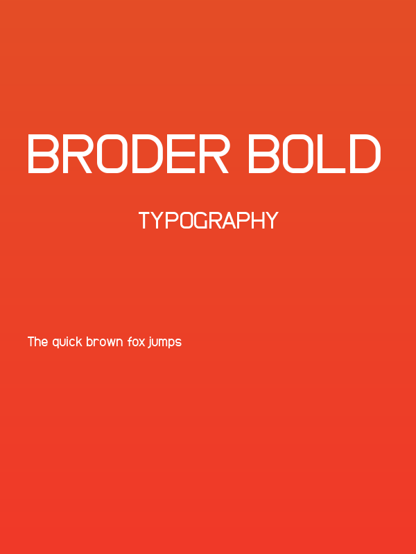 Broder Bold Poster