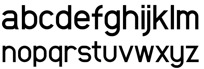 Broder Bold Font LOWERCASE