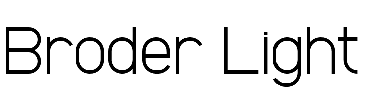 Broder Light  नि: शुल्क फ़ॉन्ट्स डाउनलोड