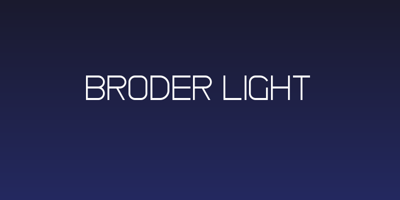 Broder Light Social Header