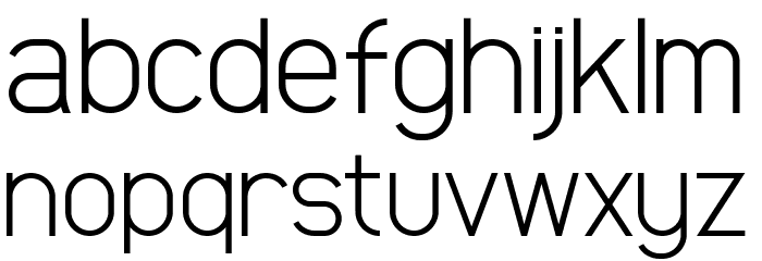 Broder Light Font LOWERCASE