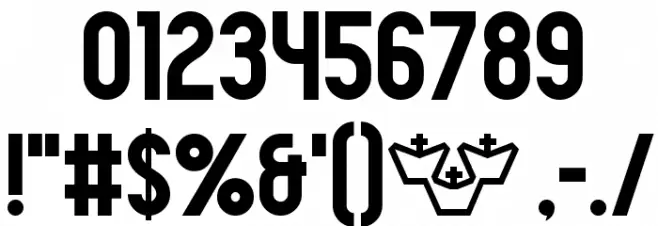 Broderbund Old Bold Font OTHER CHARS