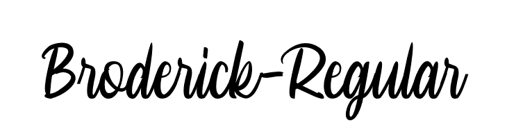Broderick-Regular  नि: शुल्क फ़ॉन्ट्स डाउनलोड
