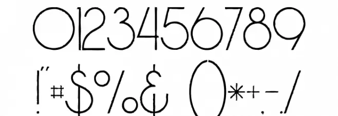 Brodo Thin Grunge Font OTHER CHARS