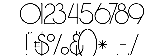 Brodo Thin Grunge Font OTHER CHARS
