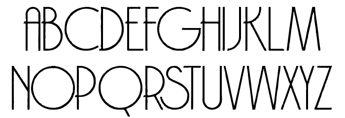 Brodo Thin Grunge Font LOWERCASE