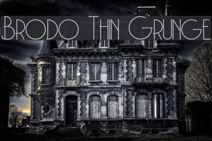 Brodo Thin Grunge Example 1