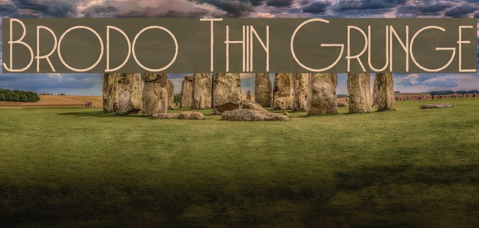 Brodo Thin Grunge Example 3
