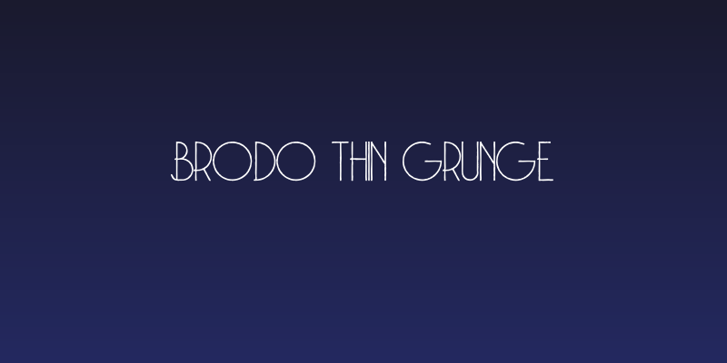 Brodo Thin Grunge Social Header