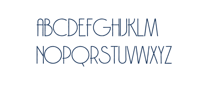 Brodo Thin Grunge Lowercase