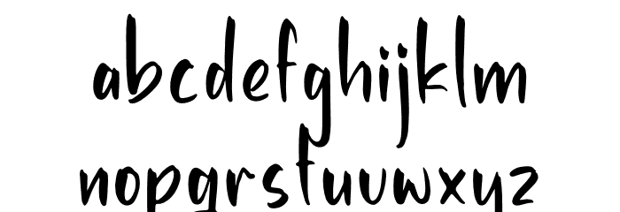 Brodslice Font LOWERCASE