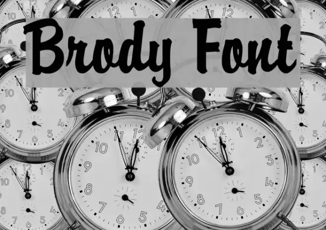 Brody Font examples