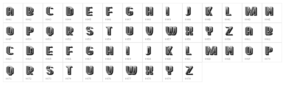 Broeksel Regular Character Map
