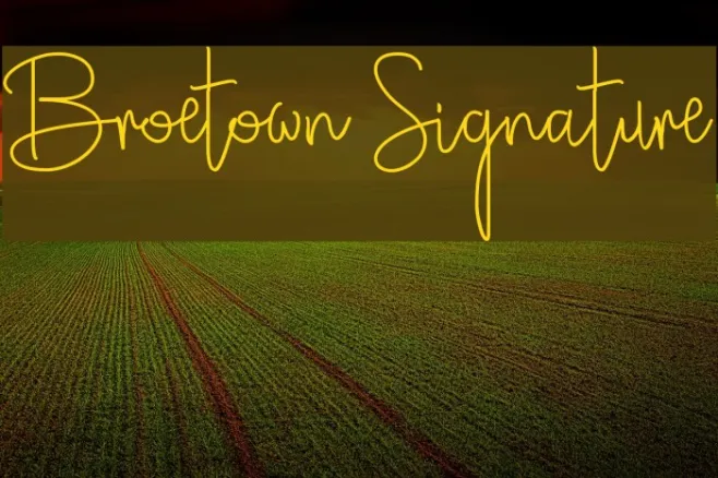 Broetown Signature Example 1