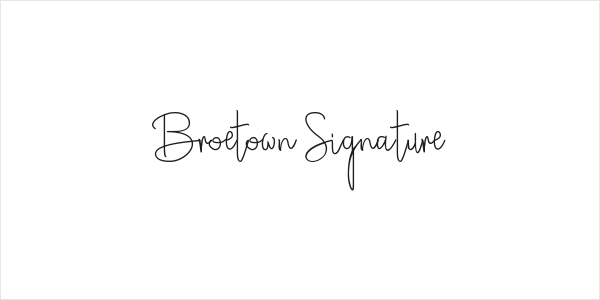 Broetown Signature Logo