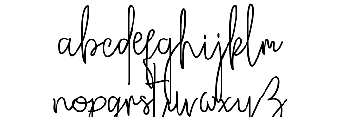 Broetown Signature Font LOWERCASE