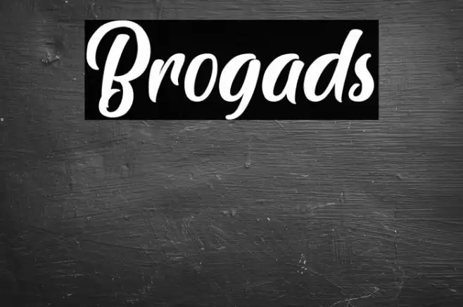 Brogads Font examples