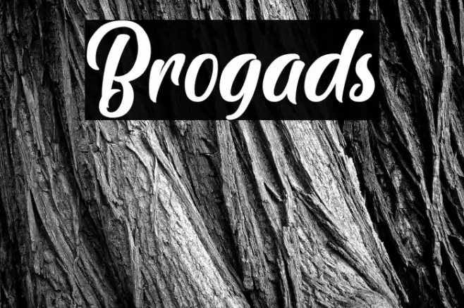 Brogads Font examples