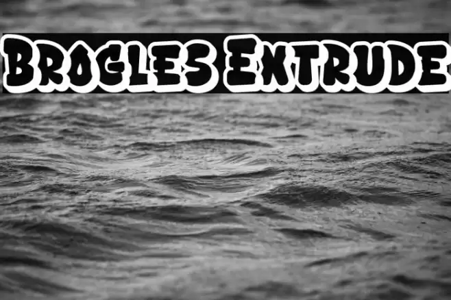 Brogles Extrude Fonte examples