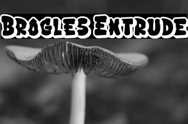 Brogles Extrude Fonte examples