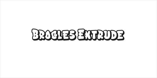 Brogles Extrude Logo