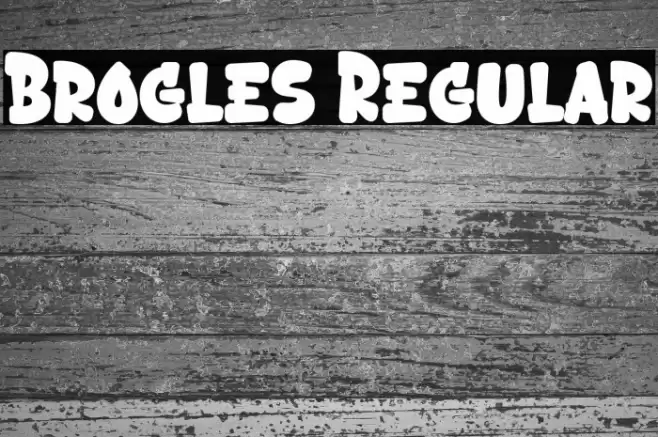 Brogles Regular Caratteri examples