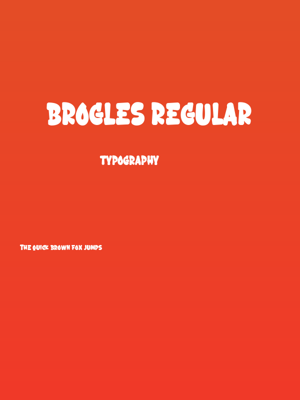 Brogles Regular Poster