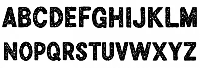 Broke N Stoned Schriftart Groß