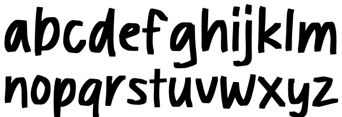 Broke Stone Font LOWERCASE